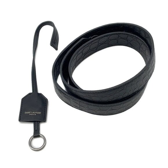 SAINT LAURENT PARIS Downtown Cabas 2-Way Handbag Crocodile Embossed Leather/... - Picture 4 of 14